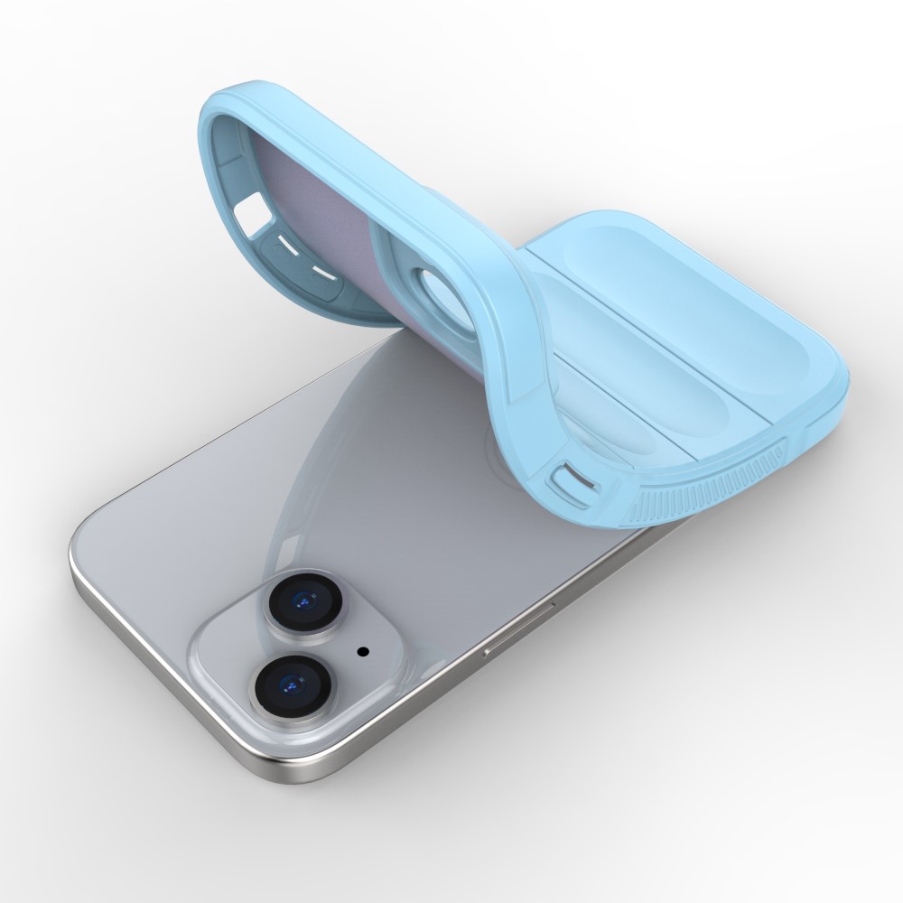  iPhone 15 Skal Magic Shield Ljus Blå