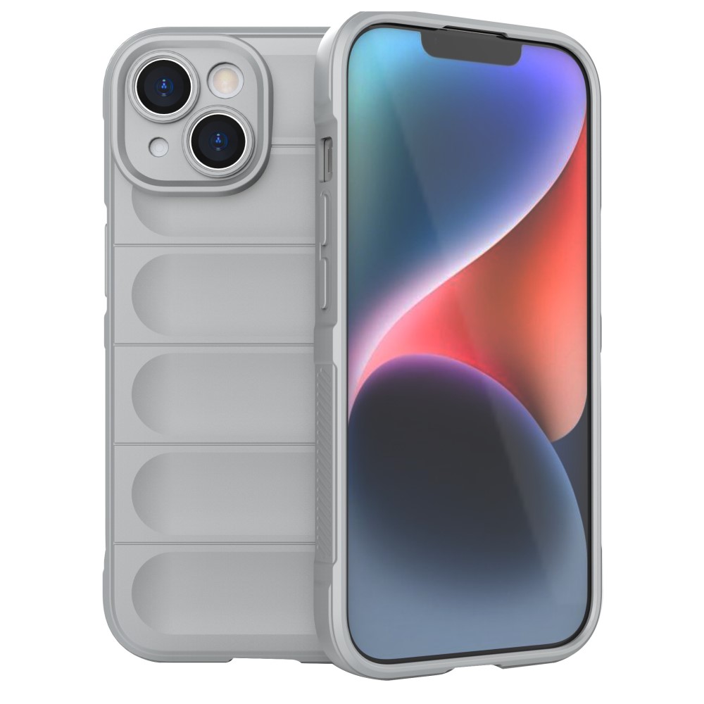  iPhone 15 Skal Magic Shield Ljus Grå