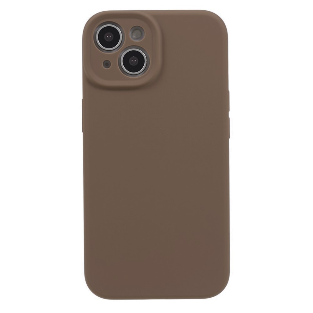  iPhone 15 Skal Liquid Silikon Khaki