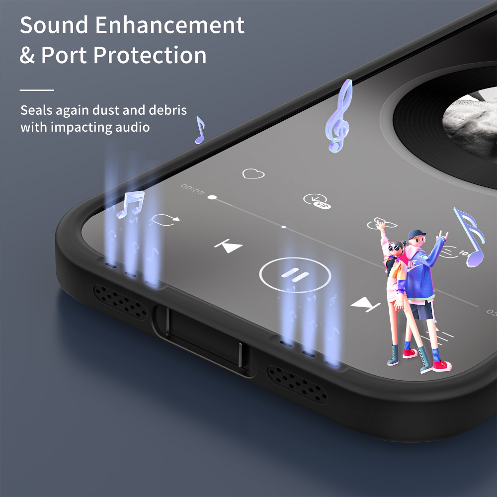 LEEU DESIGN LEEU DESIGN iPhone 15 Skal Hybrid Svart