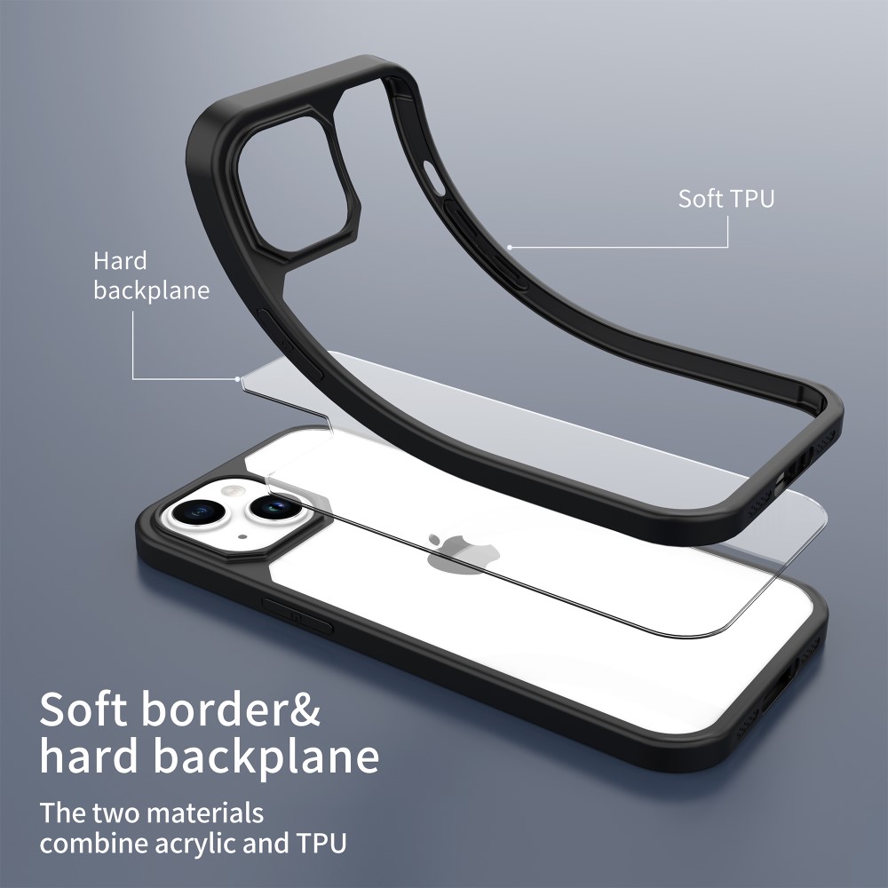 LEEU DESIGN LEEU DESIGN iPhone 15 Skal Hybrid Svart