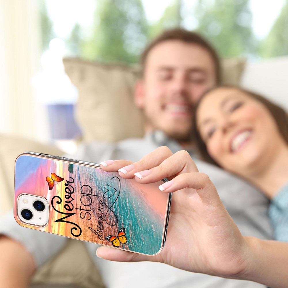  iPhone 15 Skal Marmor Never Stop Dreaming