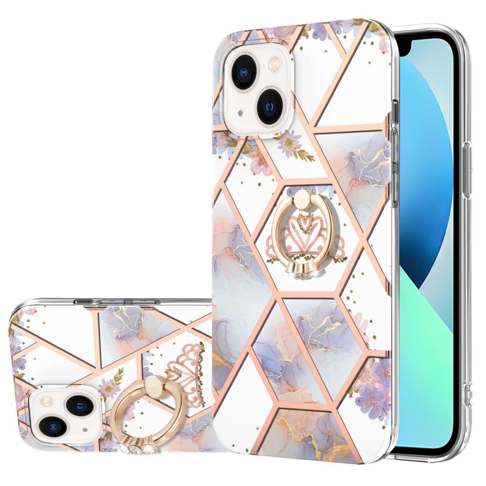  iPhone 15 Skal Marmor Ring Krona