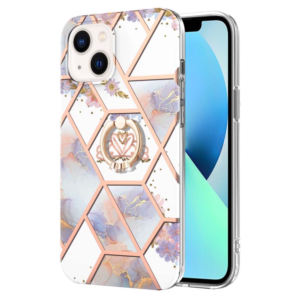  iPhone 15 Skal Marmor Ring Krona