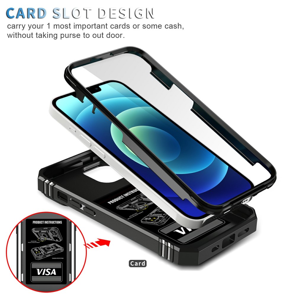  iPhone 15 Skal CamShield Armor Ring Svart