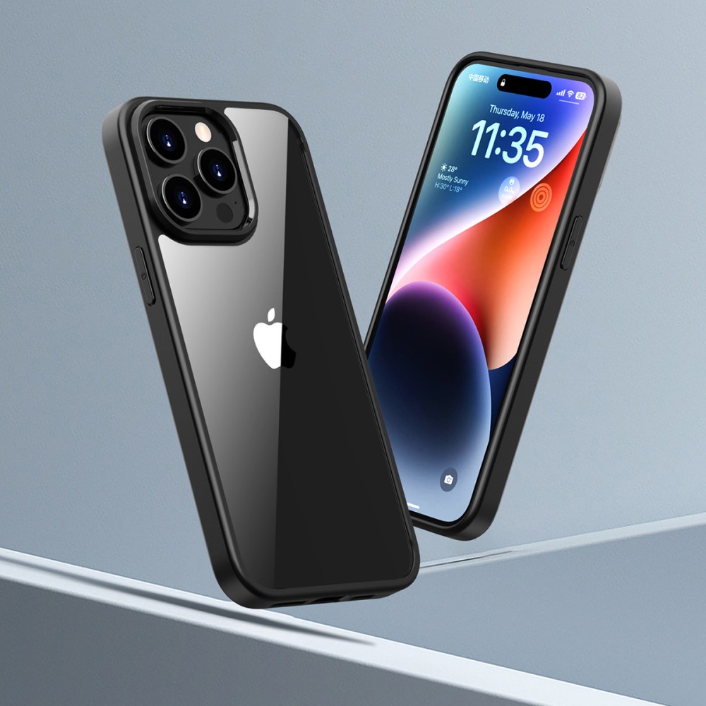  iPhone 15 Skal Hybrid Svart