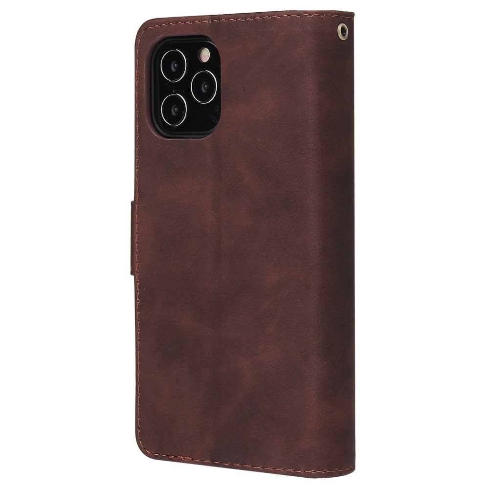  iPhone 15 Fodral 6-Kort Multifunktionell Brun