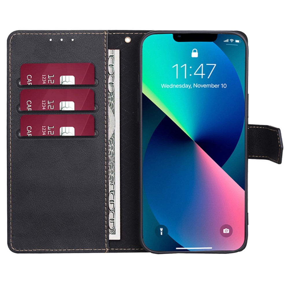  iPhone 15 Fodral RFID Läder Svart