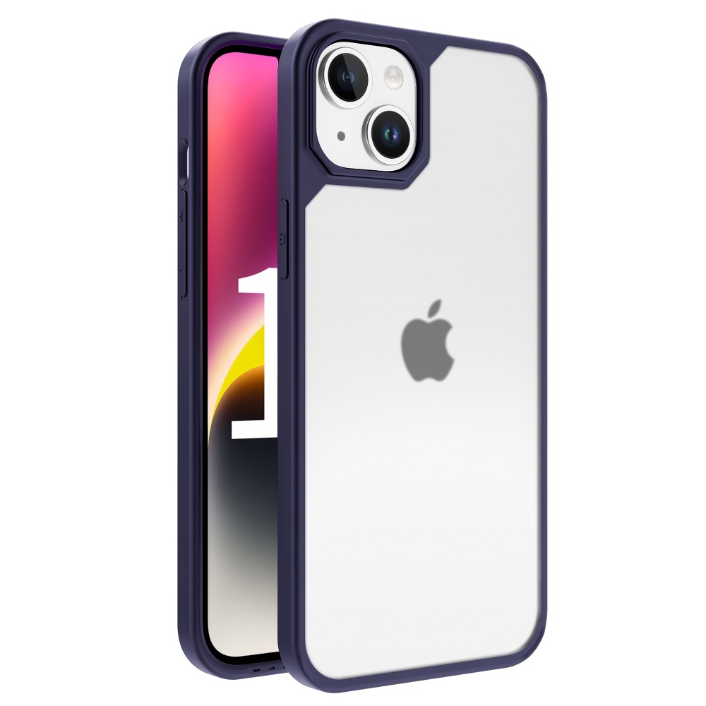 LEEU DESIGN LEEU DESIGN iPhone 15 Skal Hybrid Matt Blå