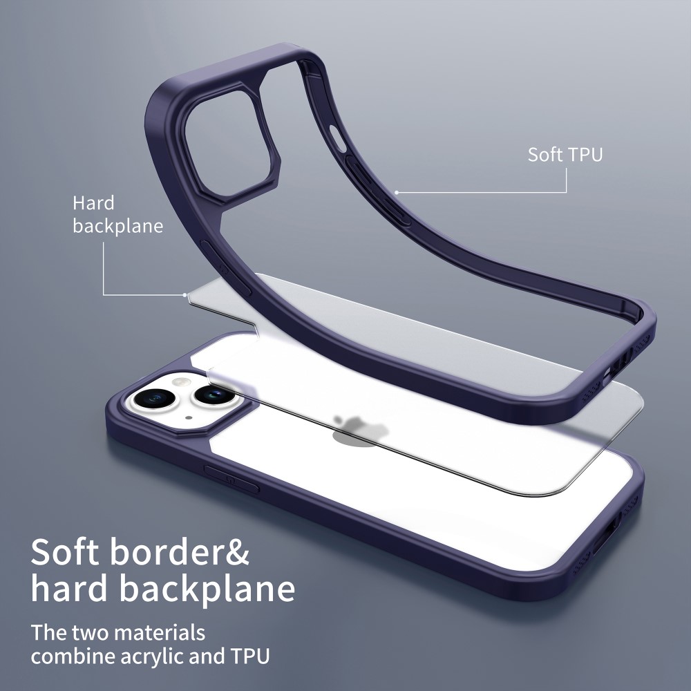 LEEU DESIGN LEEU DESIGN iPhone 15 Skal Hybrid Matt Blå