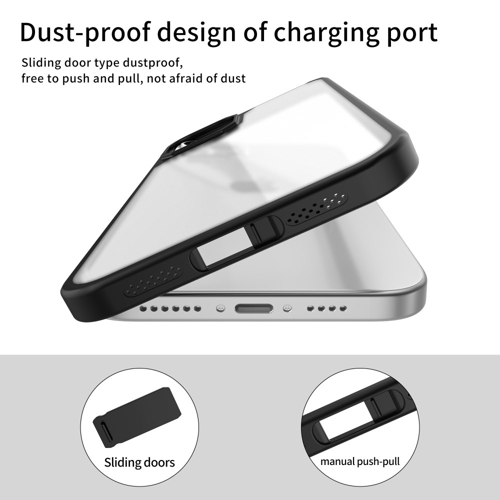LEEU DESIGN LEEU DESIGN iPhone 15 Skal Hybrid Matt Svart