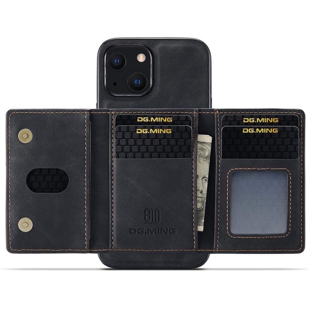 DG.MING DG.MING iPhone 15 Skal 2in1 Magnetisk Avtagbart Kortfack