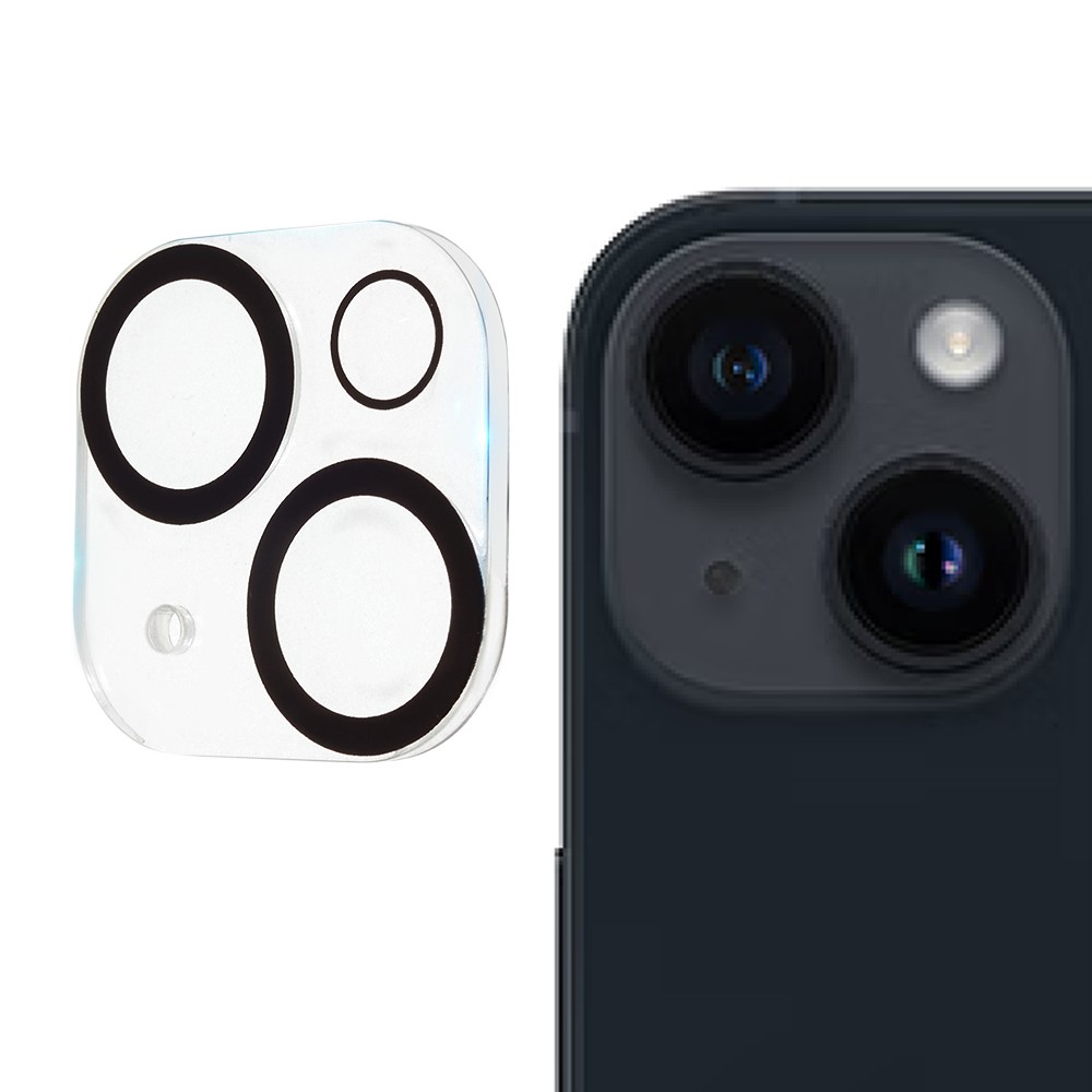  iPhone 15 / 15 Plus Linsskydd 3D Härdat Glas Transparent