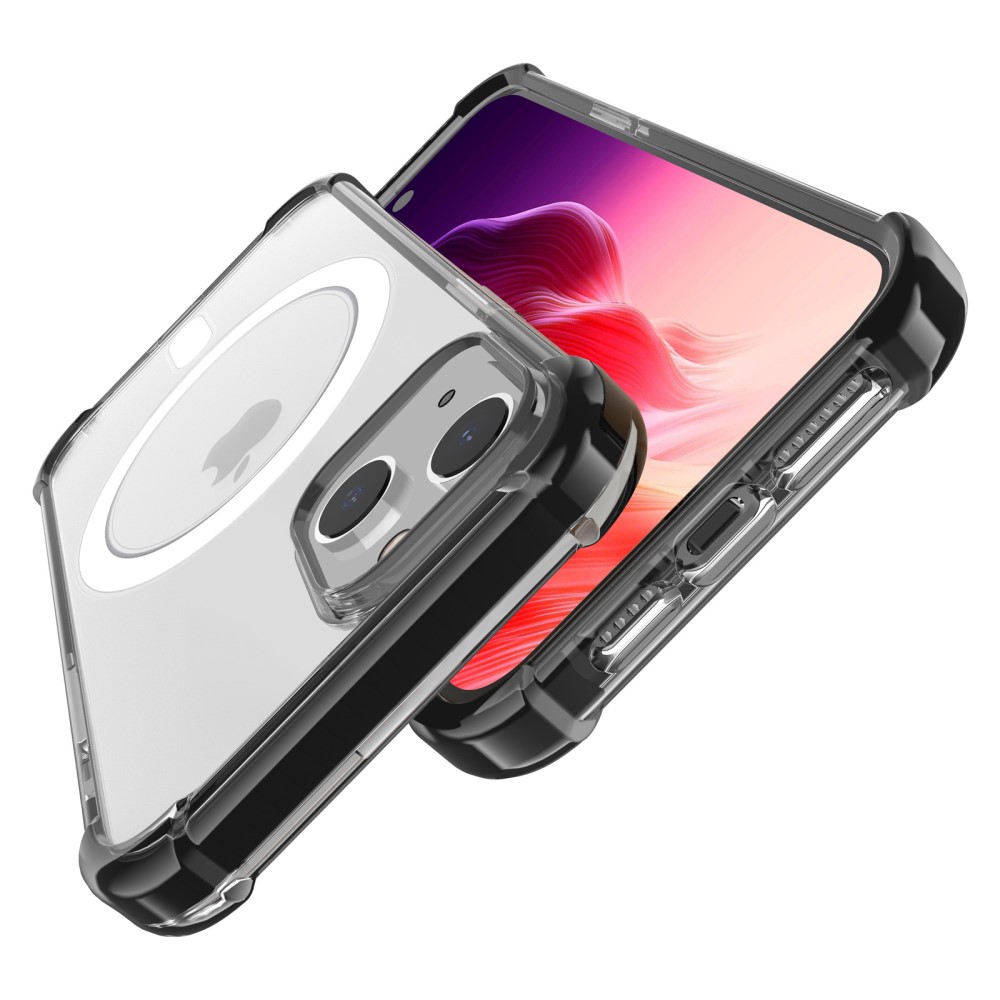  iPhone 15 Plus Skal MagSafe Shockproof Hybrid Svart