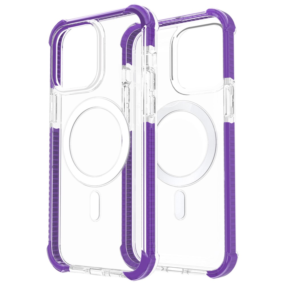  iPhone 15 Plus Skal MagSafe Shockproof Hybrid Lila