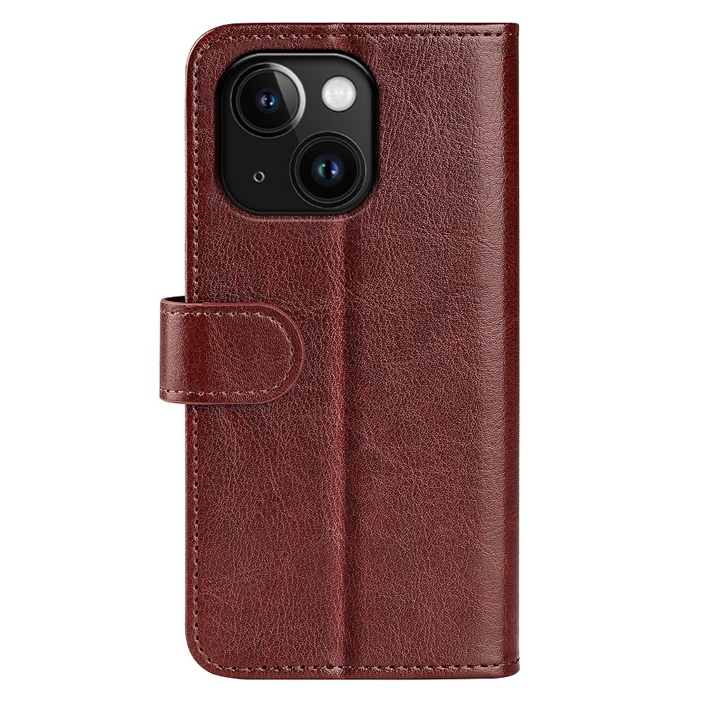  iPhone 15 Plus Fodral Crazy Horse Läder Brun