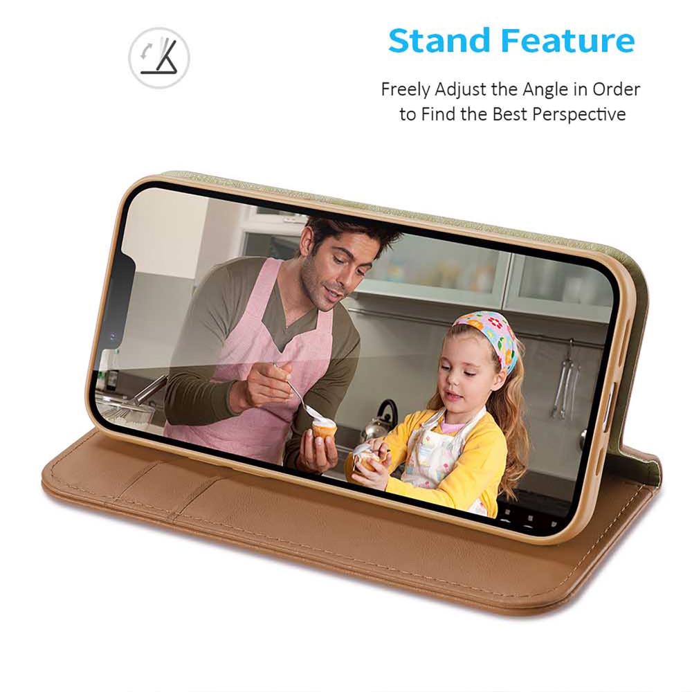 DUX DUCIS DUX DUCIS iPhone 15 Plus Fodral RFID Läder Brun