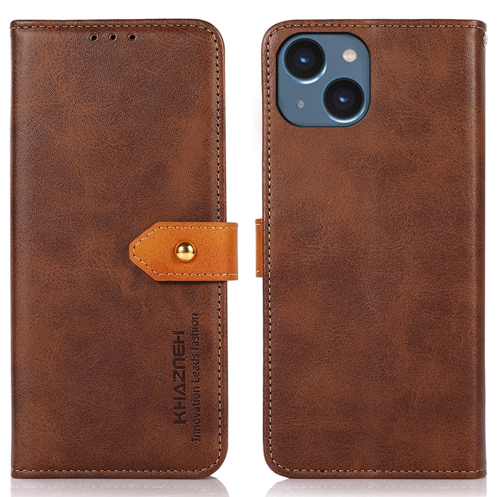 KHAZNEH KHAZNEH iPhone 15 Plus Fodral Dual-Color Brun