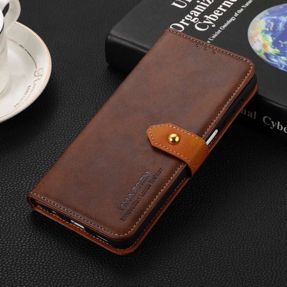 KHAZNEH KHAZNEH iPhone 15 Plus Fodral Dual-Color Brun