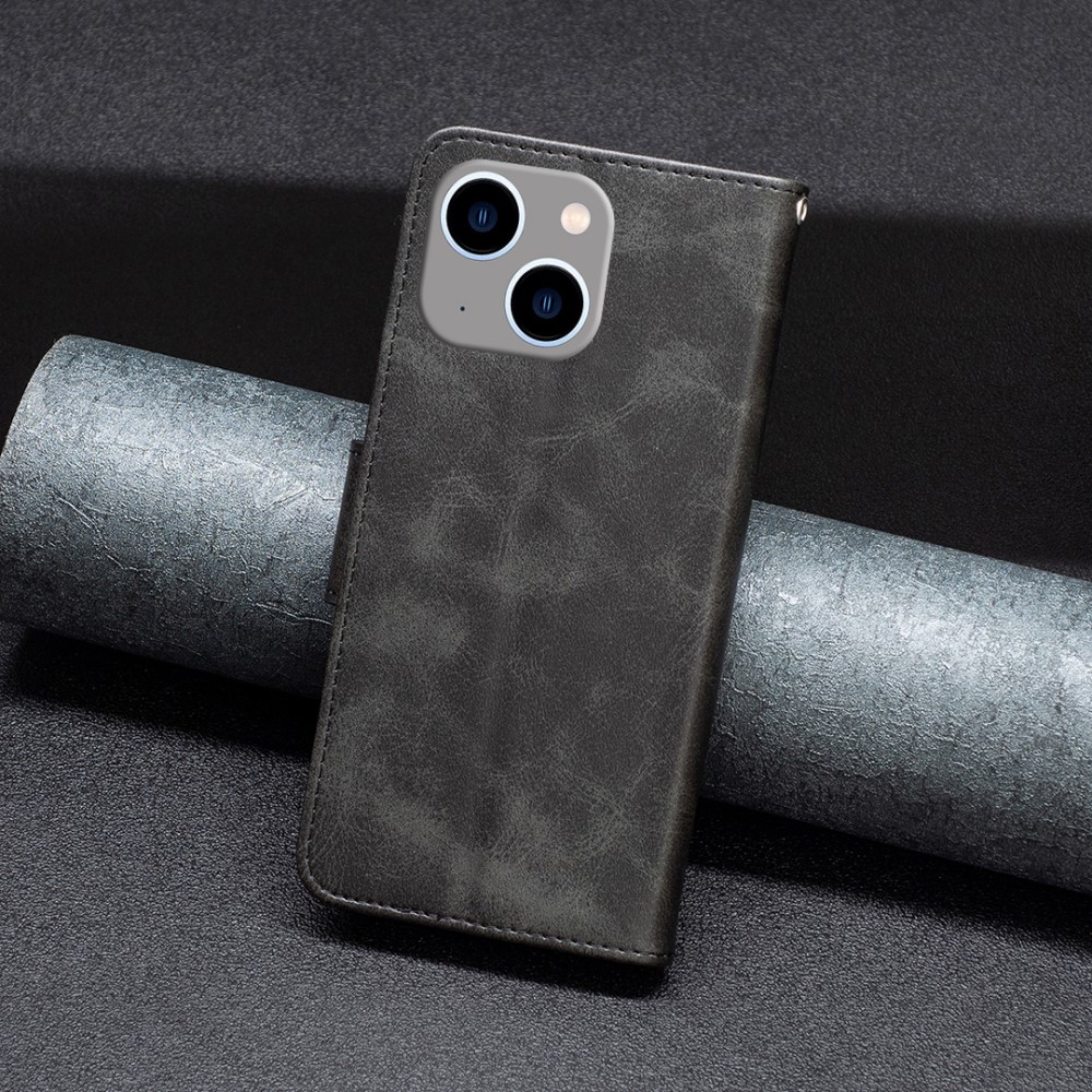  iPhone 15 Plus Fodral Shark Solid Läder Svart
