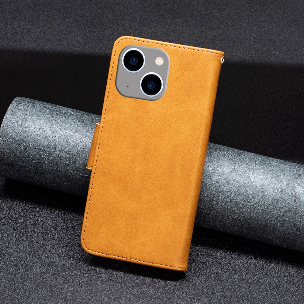  iPhone 15 Plus Fodral Shark Solid Läder Brun