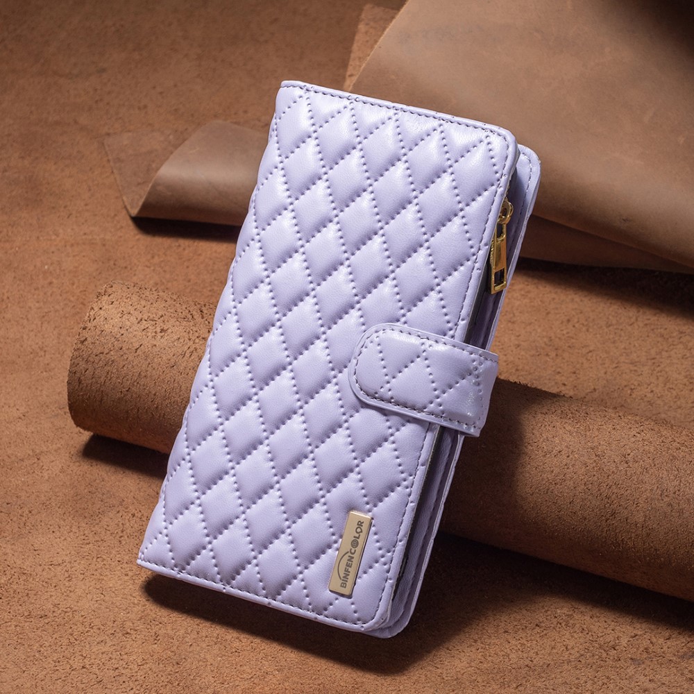BINFEN BINFEN iPhone 15 Plus Fodral Diamond Multifunktionell Lila