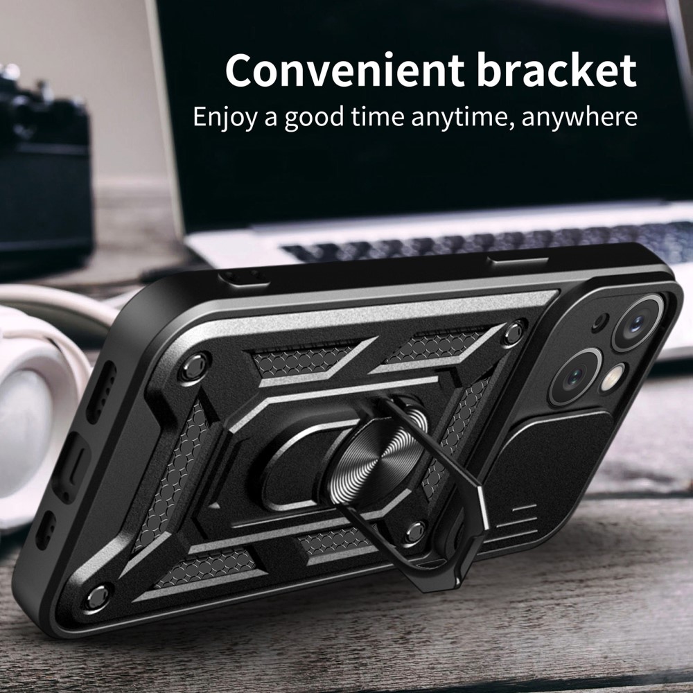  iPhone 15 Plus Skal CamShield Hybrid Ring Roséguld