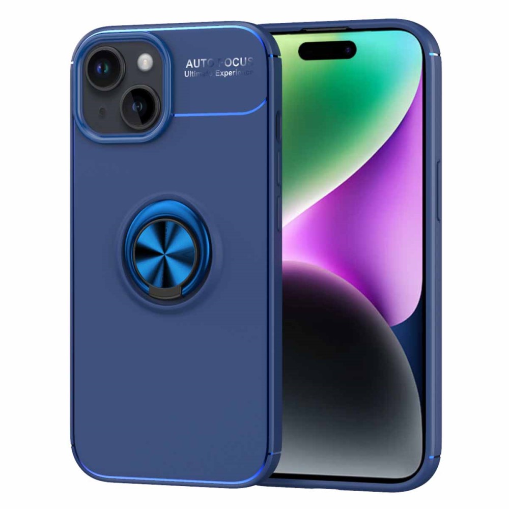  iPhone 15 Plus Skal Ring Blå