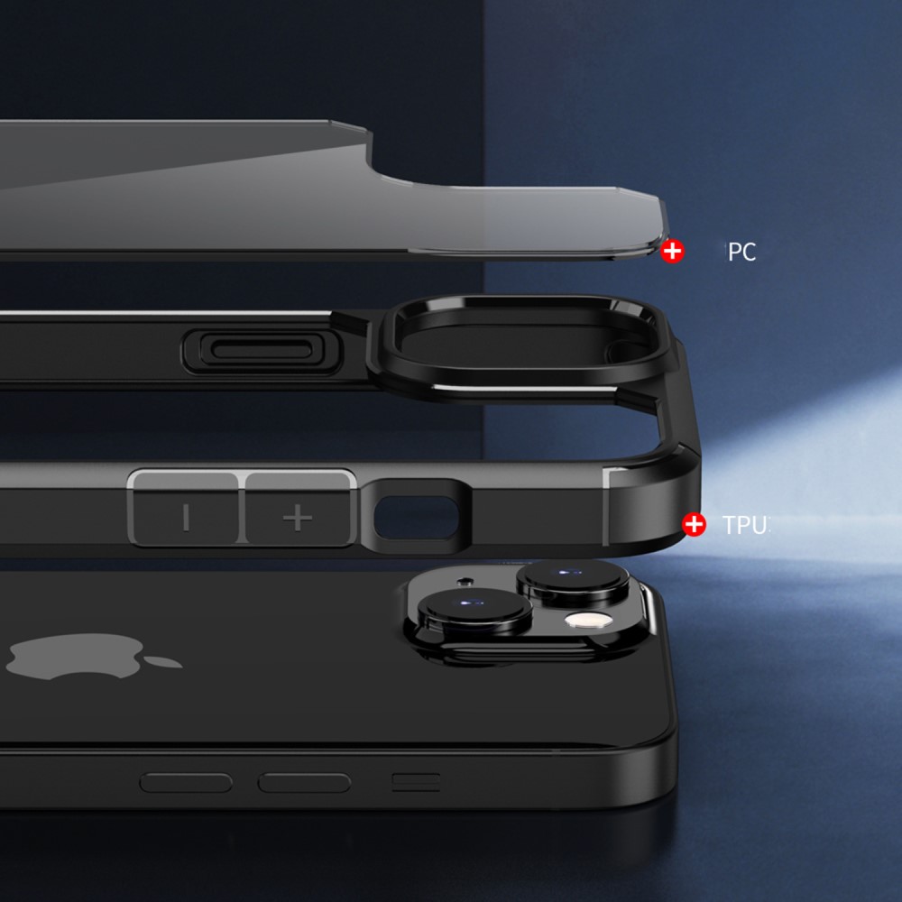  iPhone 15 Plus Skal Defense Armor Hybrid Svartgrön