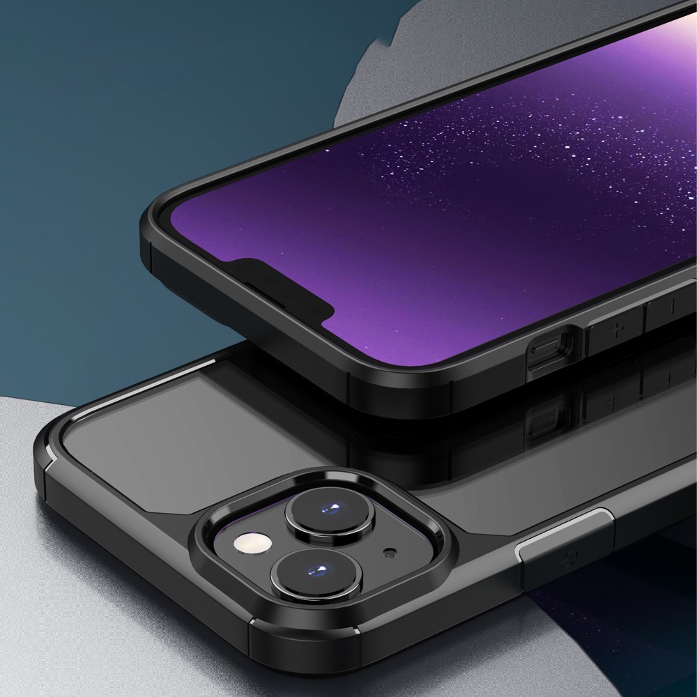  iPhone 15 Plus Skal Defense Armor Hybrid Svartgrön