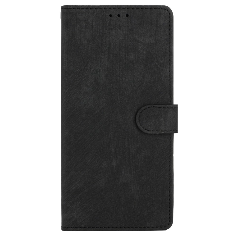 iPhone 15 Plus Fodral Skin Touch Läder Svart