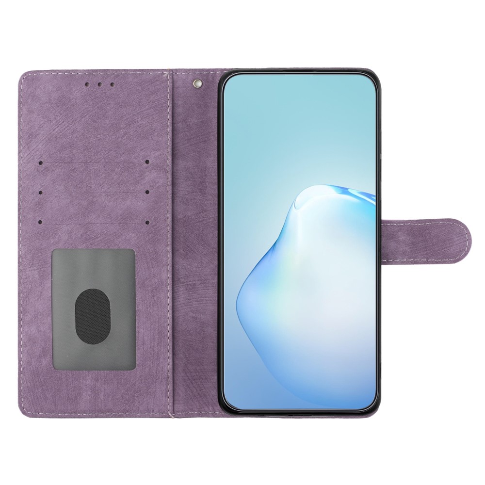  iPhone 15 Plus Fodral Skin Touch Läder Lila