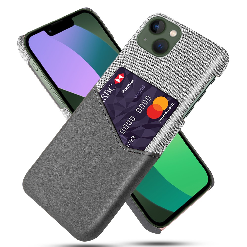  iPhone 15 Plus Skal Med Kortfack Grå