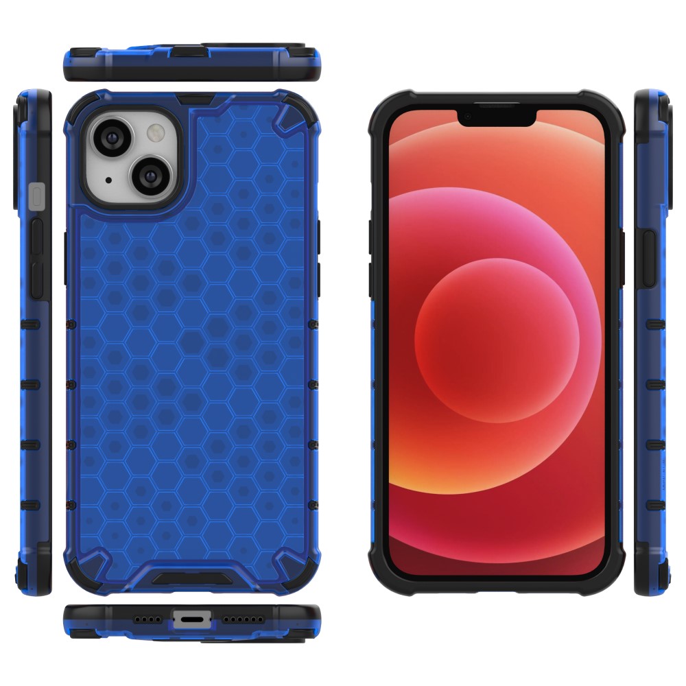  iPhone 15 Plus Skal Honeycomb Shockproof Blå