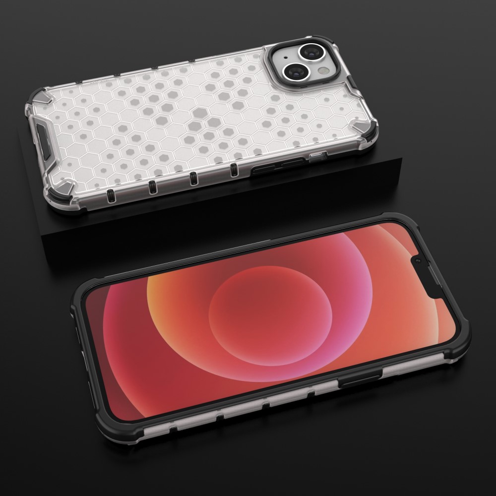  iPhone 15 Plus Skal Honeycomb Shockproof Vit