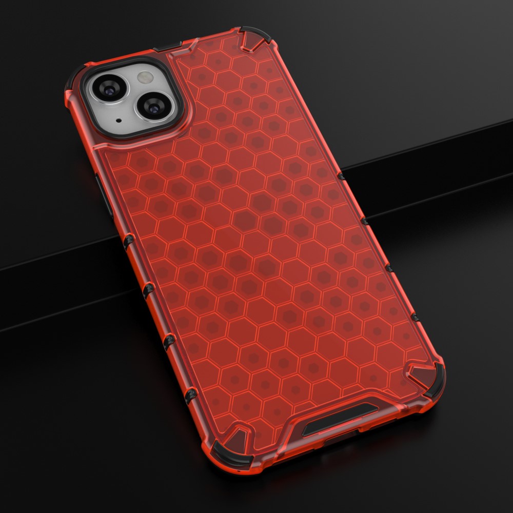  iPhone 15 Plus Skal Honeycomb Shockproof Röd