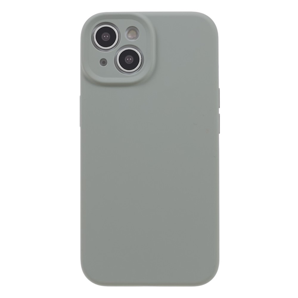  iPhone 15 Plus Skal Liquid Silikon Ljus Grön
