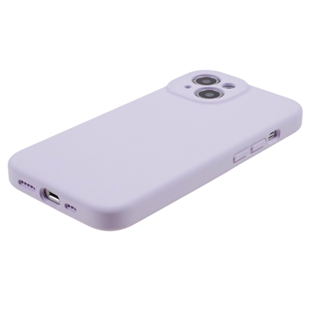  iPhone 15 Plus Skal Liquid Silikon Ljus Lila
