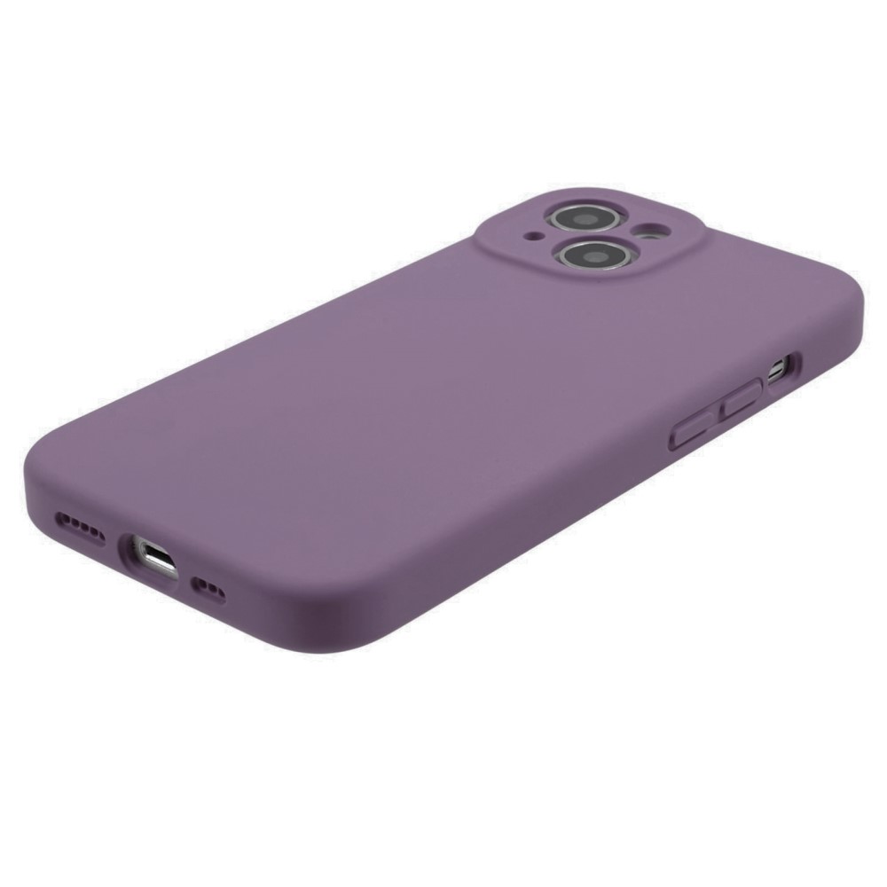  iPhone 15 Plus Skal Liquid Silikon Lila