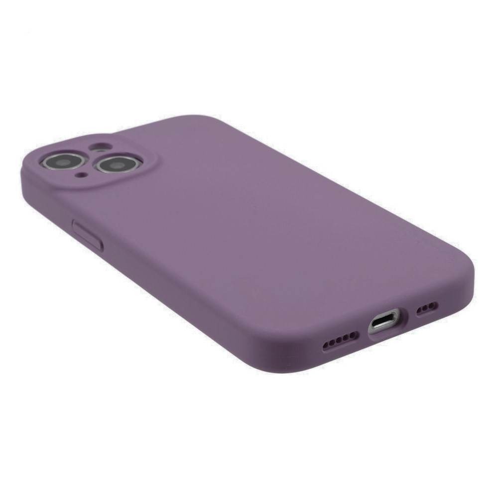  iPhone 15 Plus Skal Liquid Silikon Lila