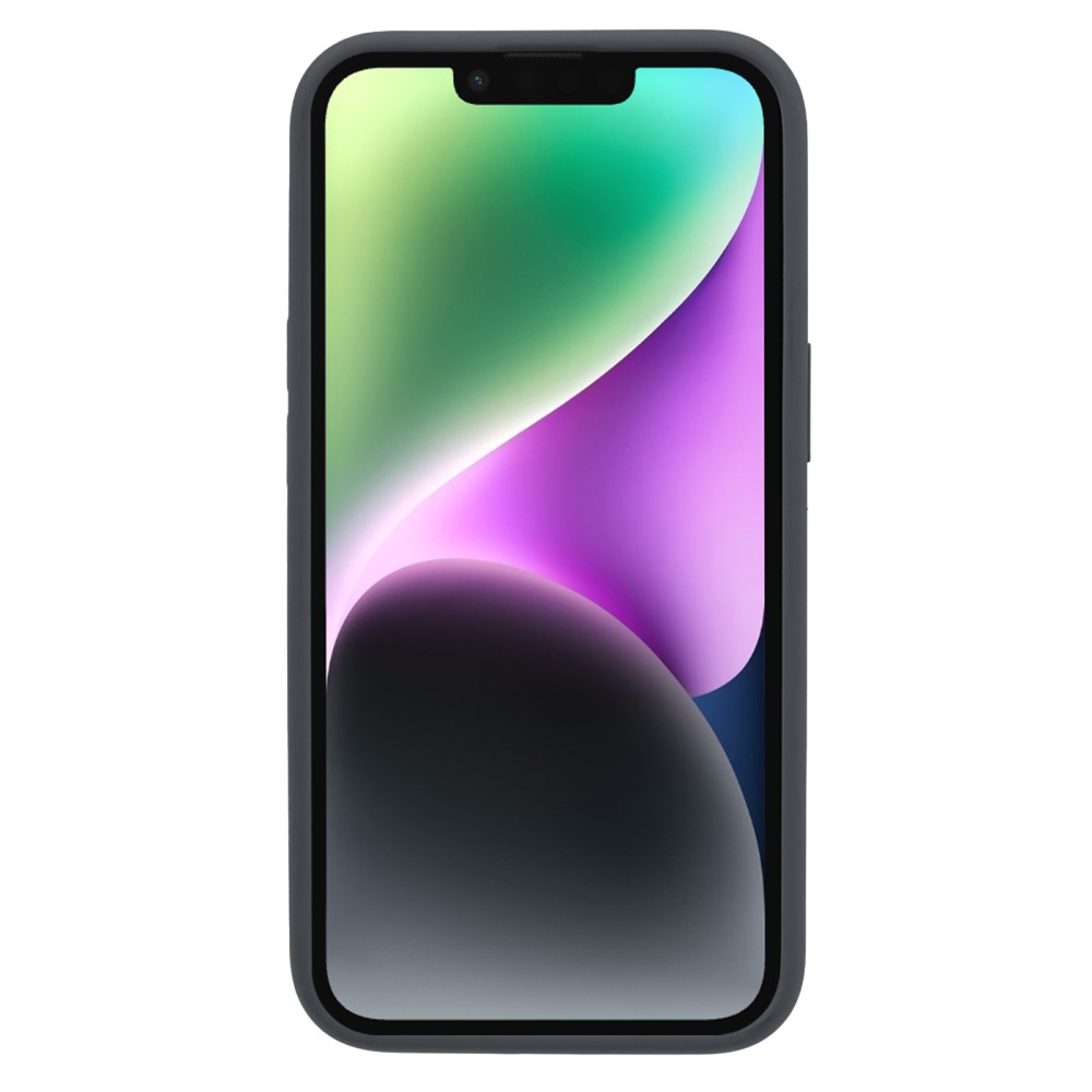  iPhone 15 Plus Skal Liquid Silikon Mörk Grå