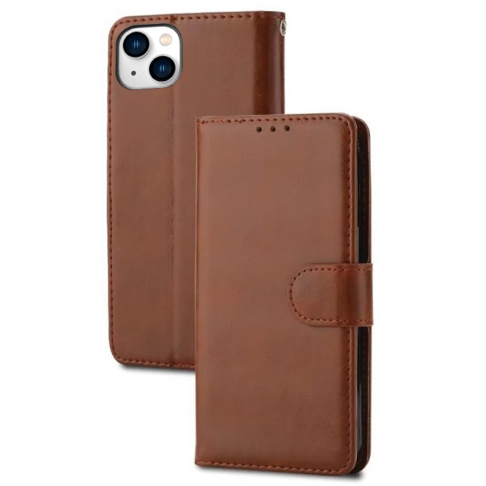 iPhone 15 Plus Fodral Crazy Horse Brun