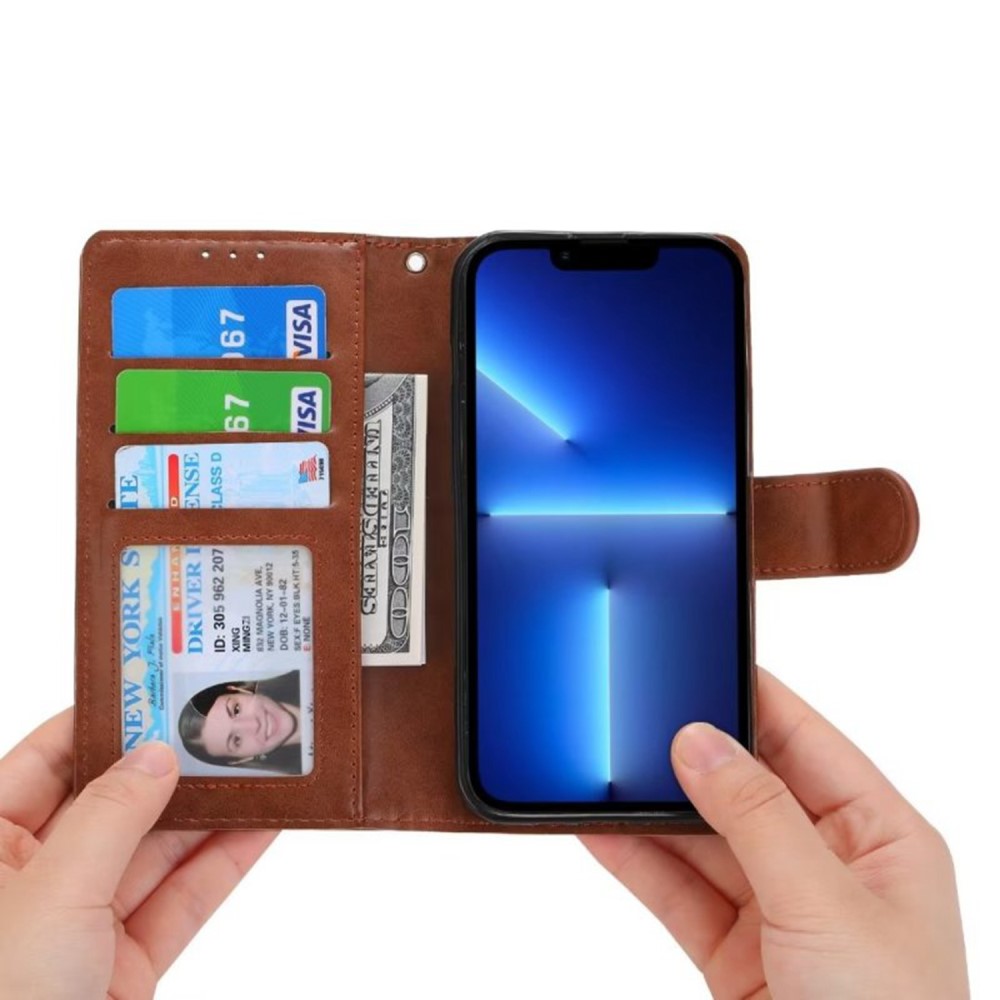  iPhone 15 Plus Fodral Crazy Horse Brun