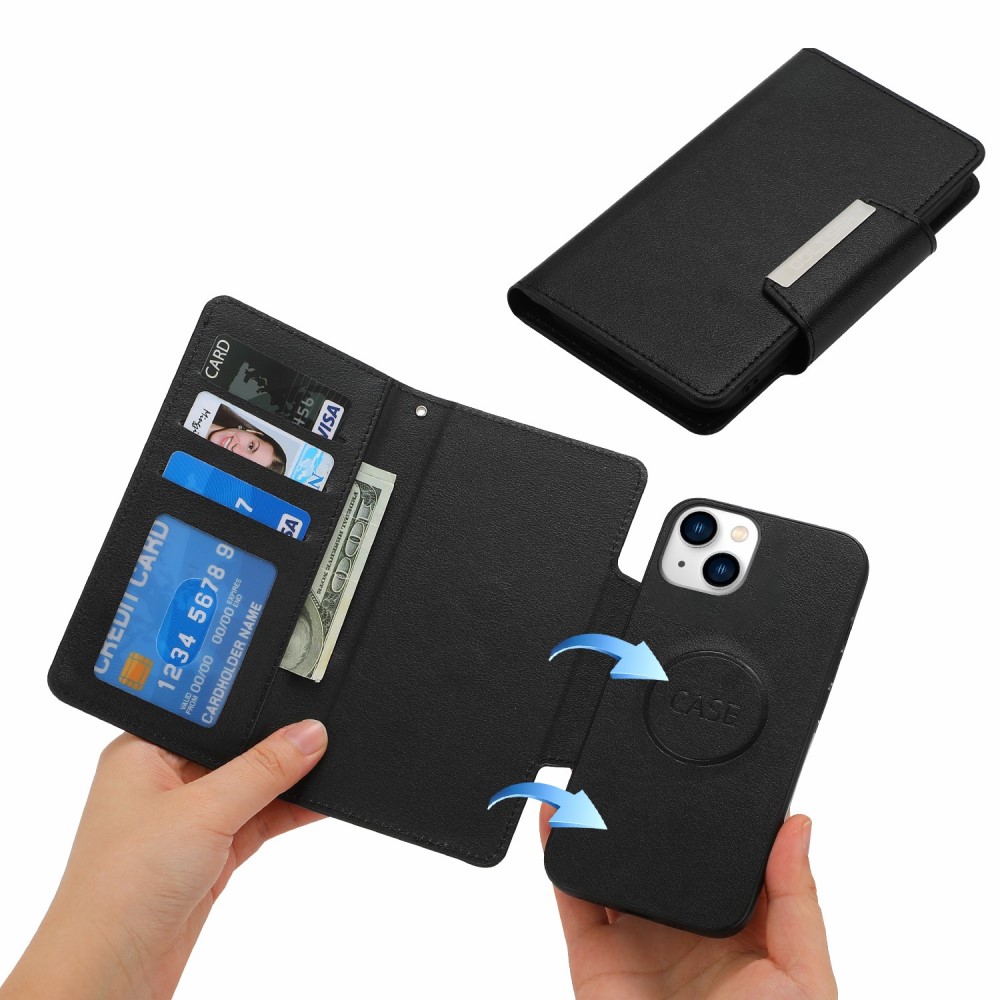  iPhone 15 Plus 2in1 Magnet Fodral Svart