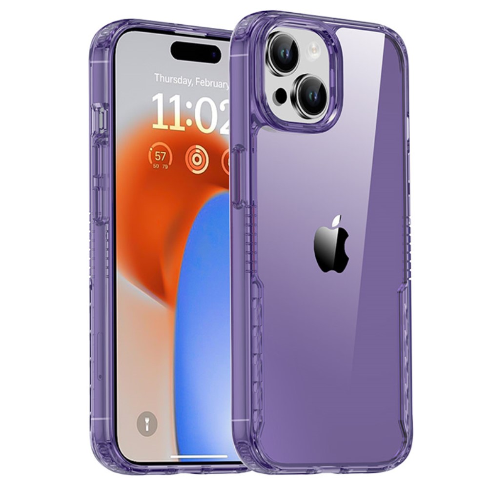 IPAKY IPAKY iPhone 15 Plus Skal Hybrid Transparent Lila