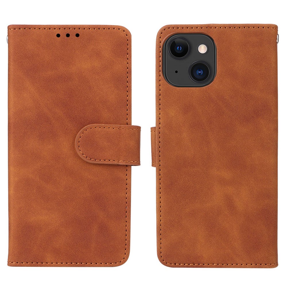  iPhone 15 Plus Fodral Skin Touch Brun