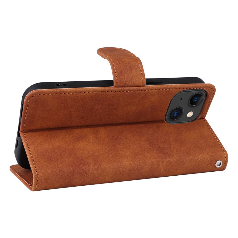  iPhone 15 Plus Fodral Skin Touch Brun