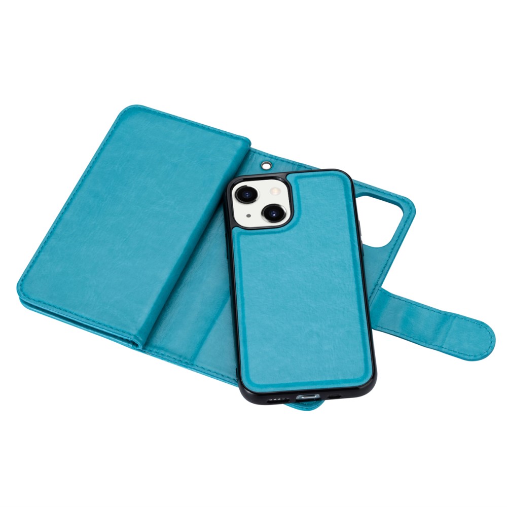  iPhone 15 Plus 9-korts 2in1 Magnet/Fodral Blå