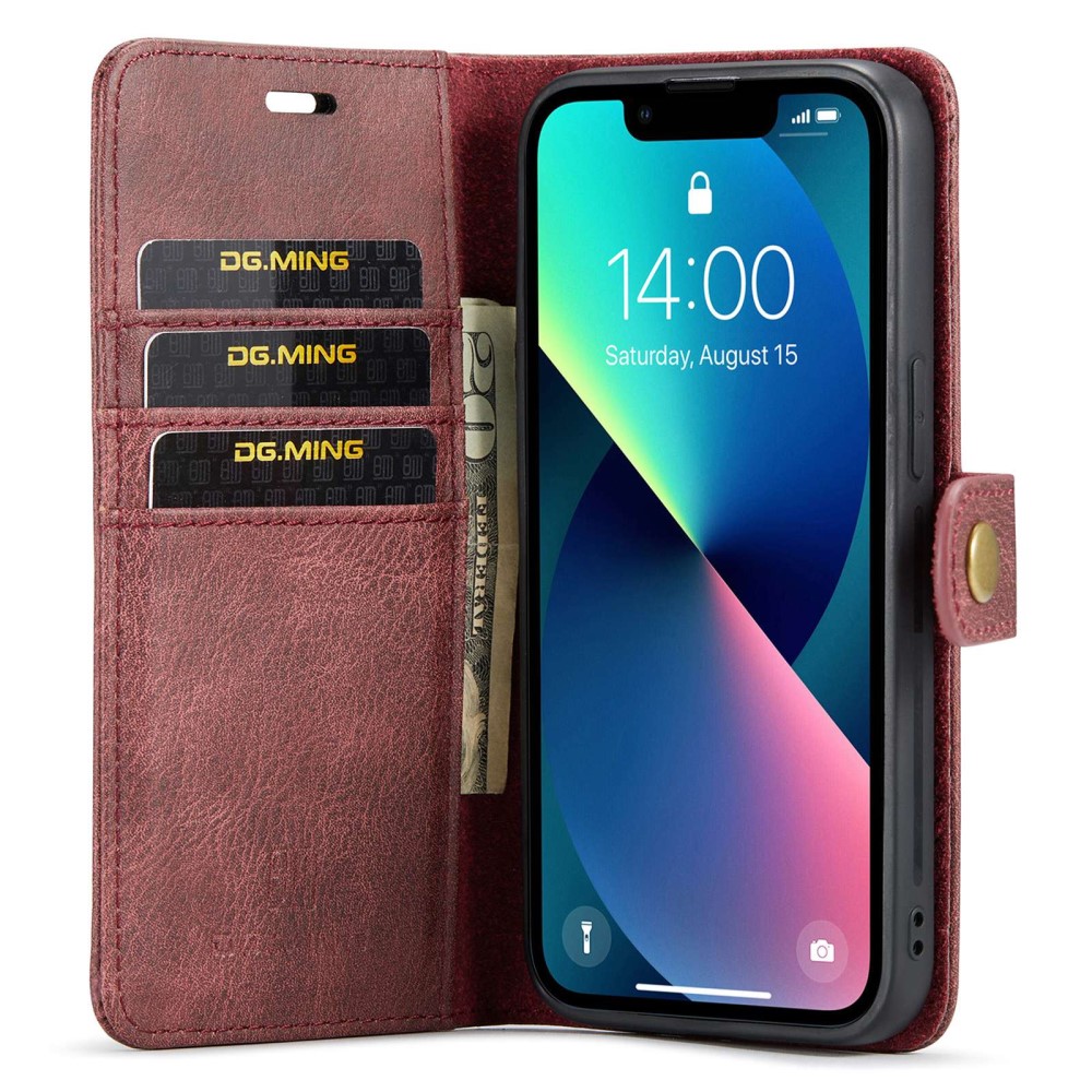 DG.MING DG.MING iPhone 15 Plus 2in1 Magnet Fodral / Skal Röd