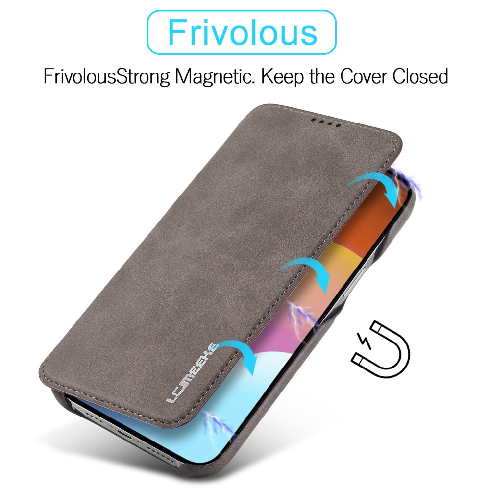 LC.IMEEKE LC.IMEEKE iPhone 15 Plus Fodral Slim Flip Brun